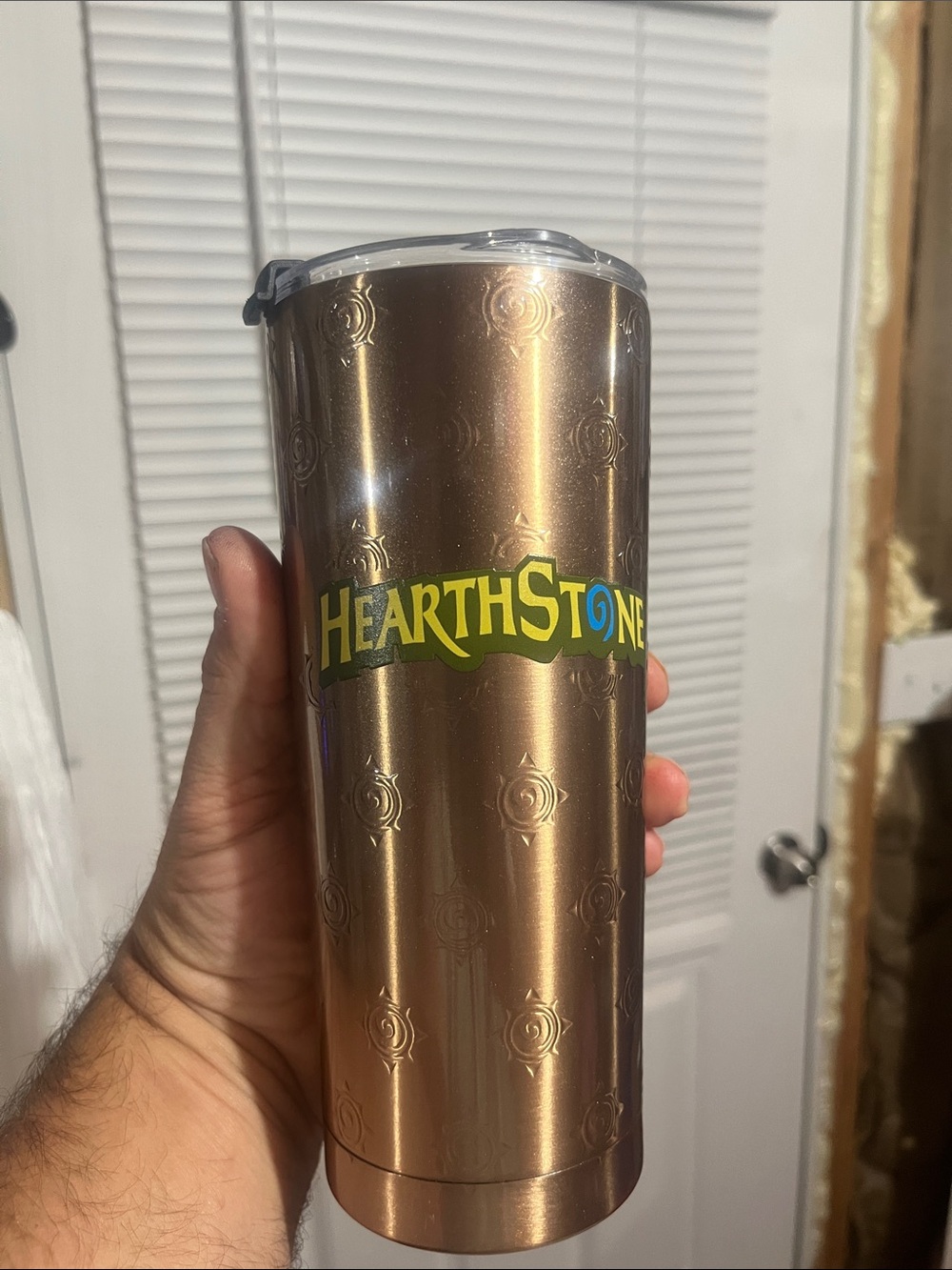 Metallic Bronze Travel Tumbler - Insulated Coffee Cup